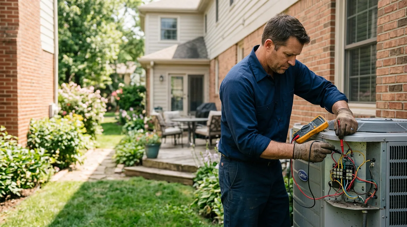 HVAC technician working near Sassamansville, PA